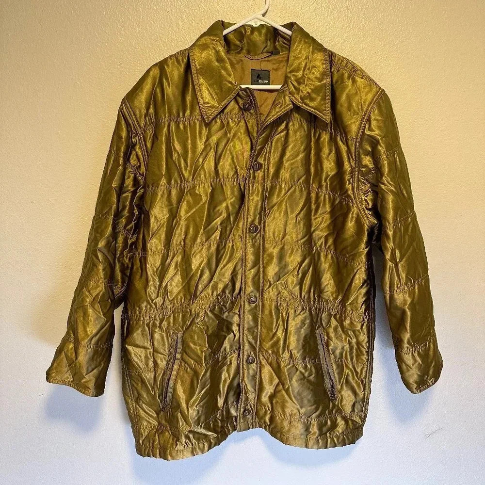 Vintage LizWear - Liz Claiborne Metallic Bronze / Gold Parka in Women's Medium